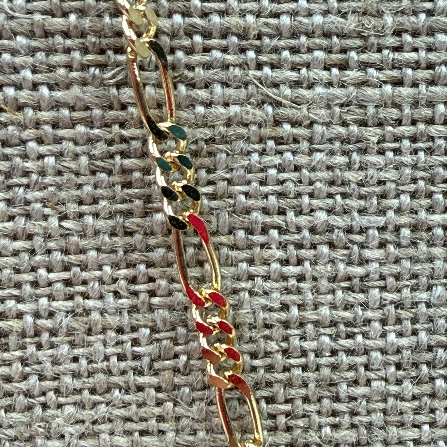 20" Figaro Chain 14K Yellow Gold Chain 2.33mm 6.37g