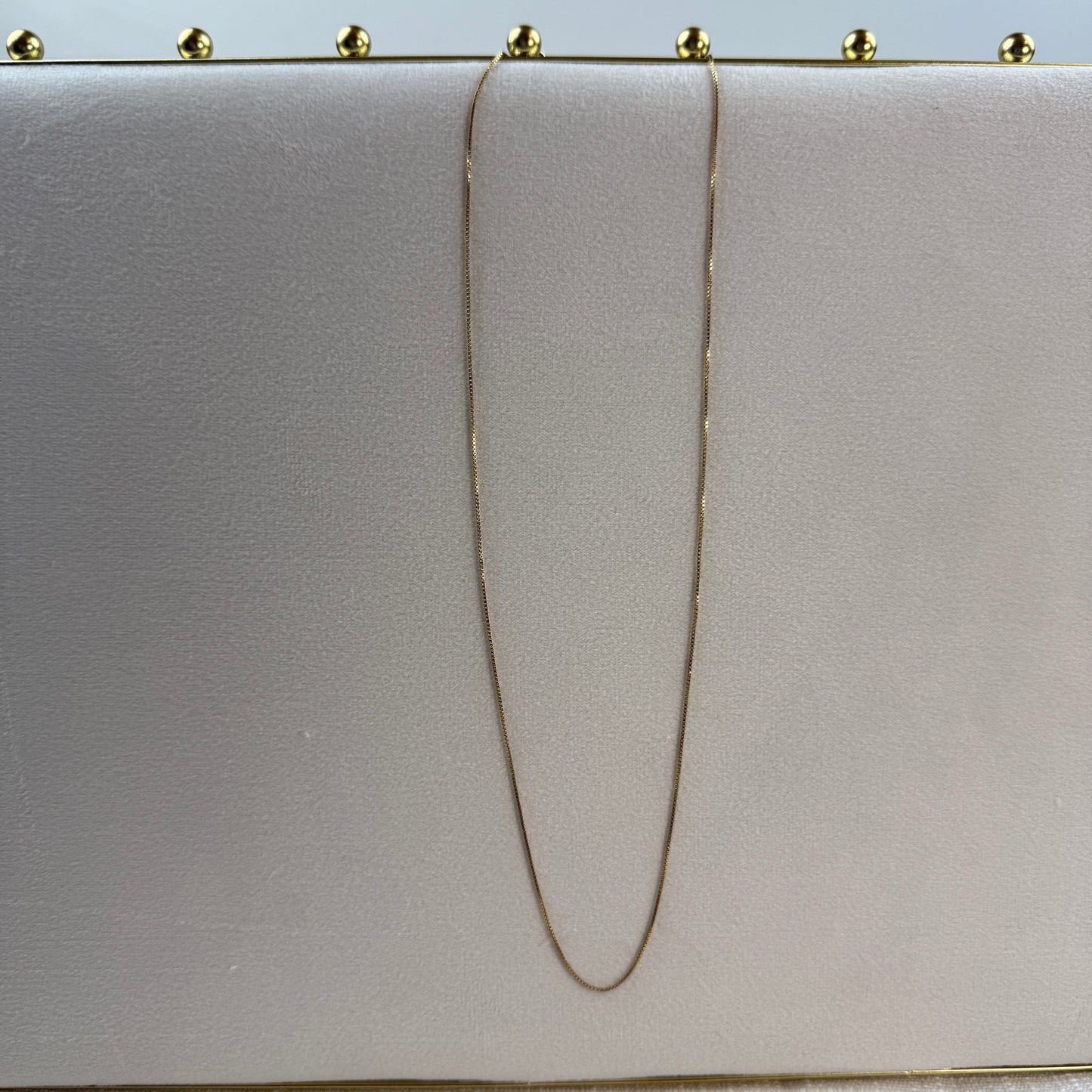 20" Classic Solid 18K Yellow Gold Box Chain 2.69 g