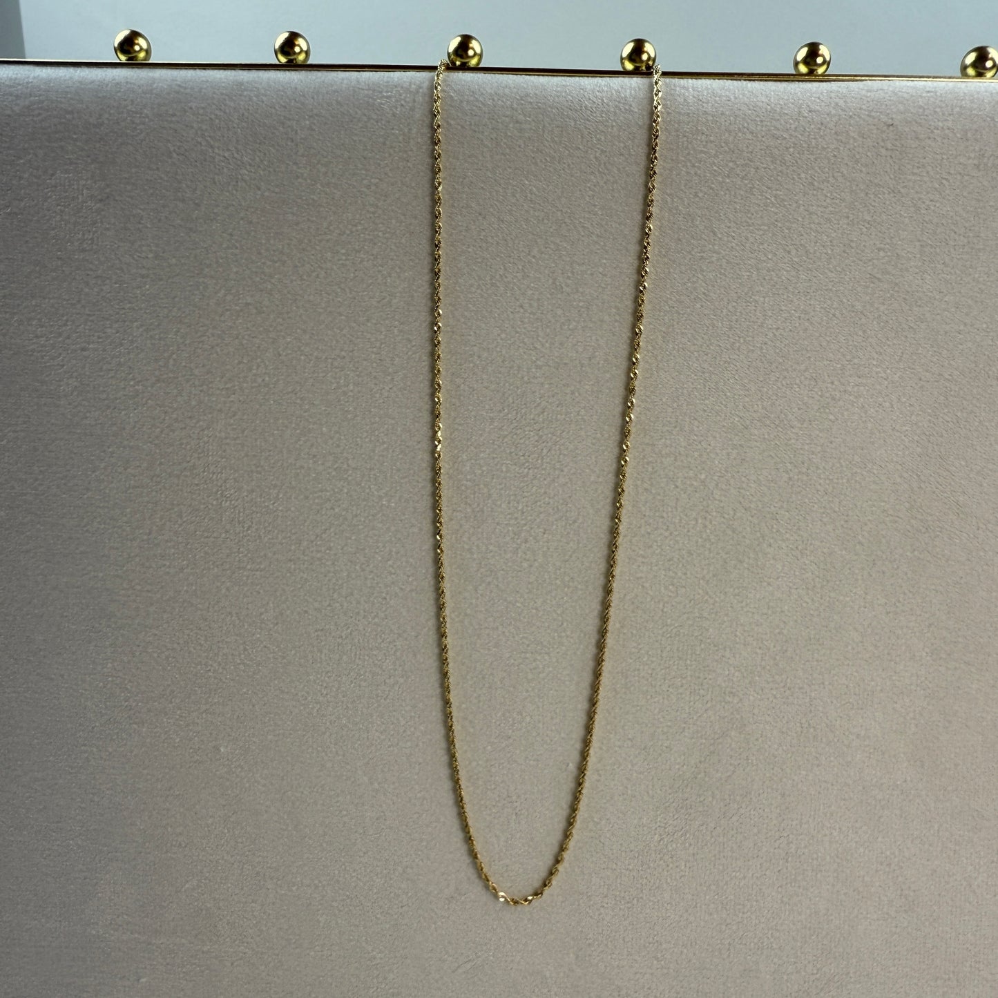 18" Michael Anthony Diamond-cut Rope Solid 14K Yellow Gold Chain 1.53mm 4g