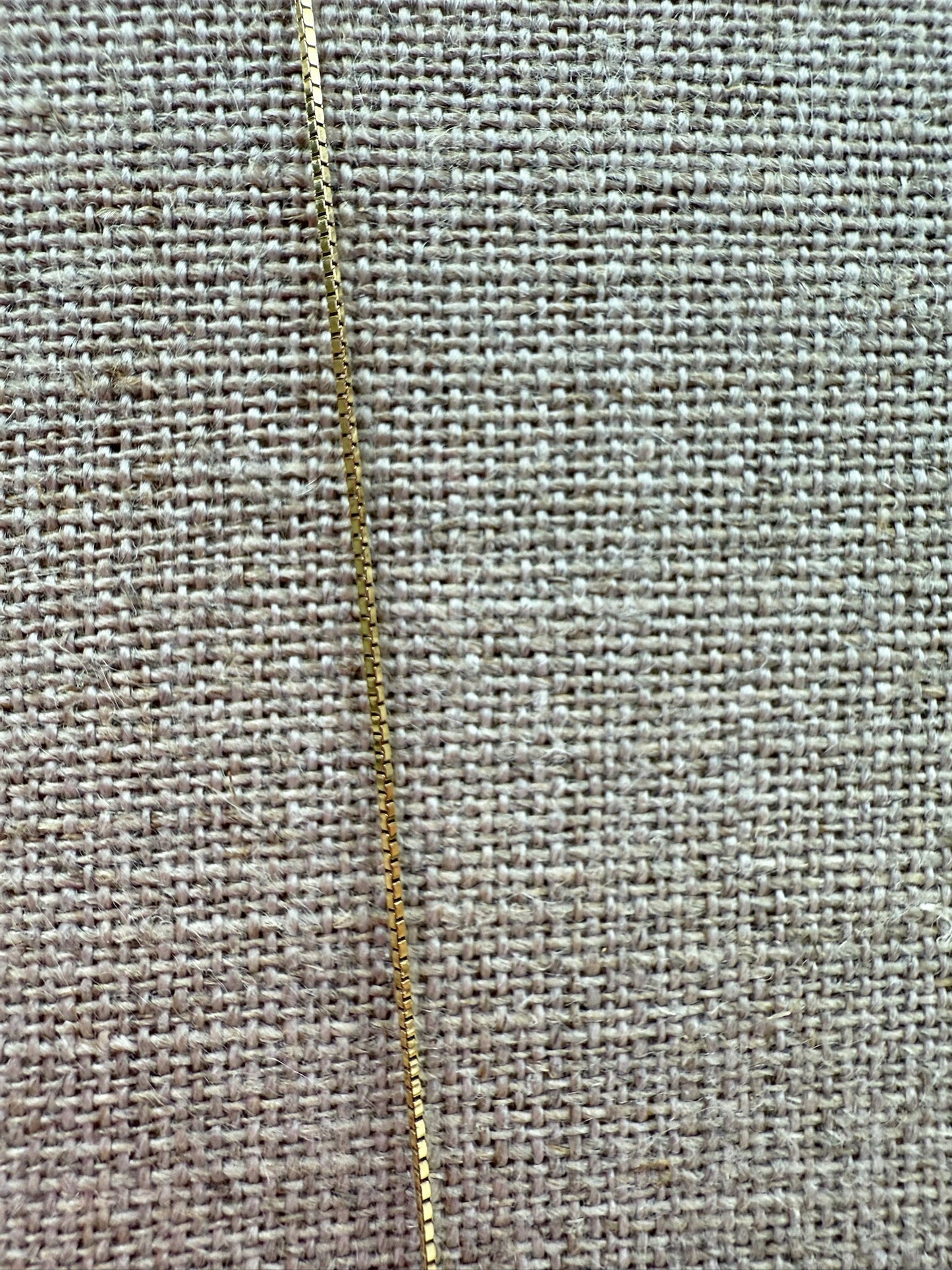 22" Italian Box Chain 14K Yellow Gold Chain .7mm 2.31g