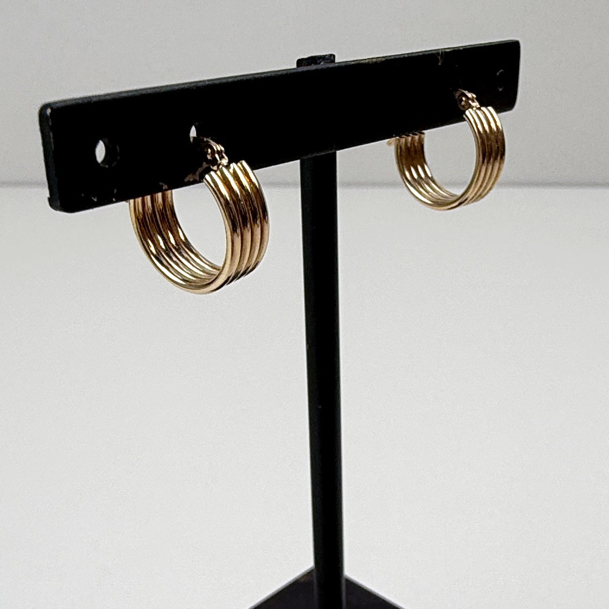 Mini Hoop Earrings Line Details 10K Yellow Gold