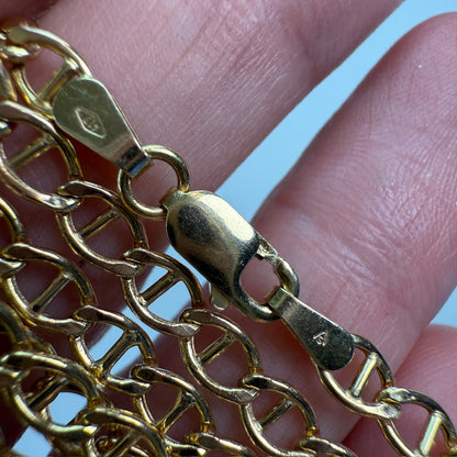 20.5" Solid 10K Yellow Gold Classic Mariner Chain, 5.24 g