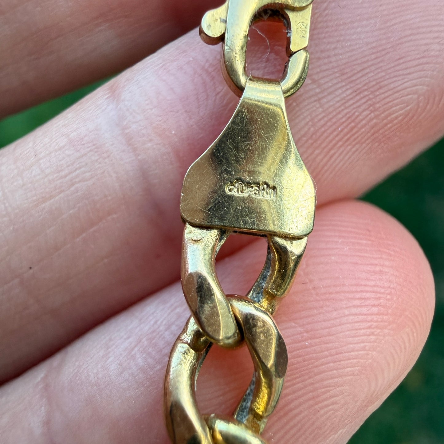 19.5" Italian Solid 14K Yellow Gold Classic Figaro Chain, 14.54 g