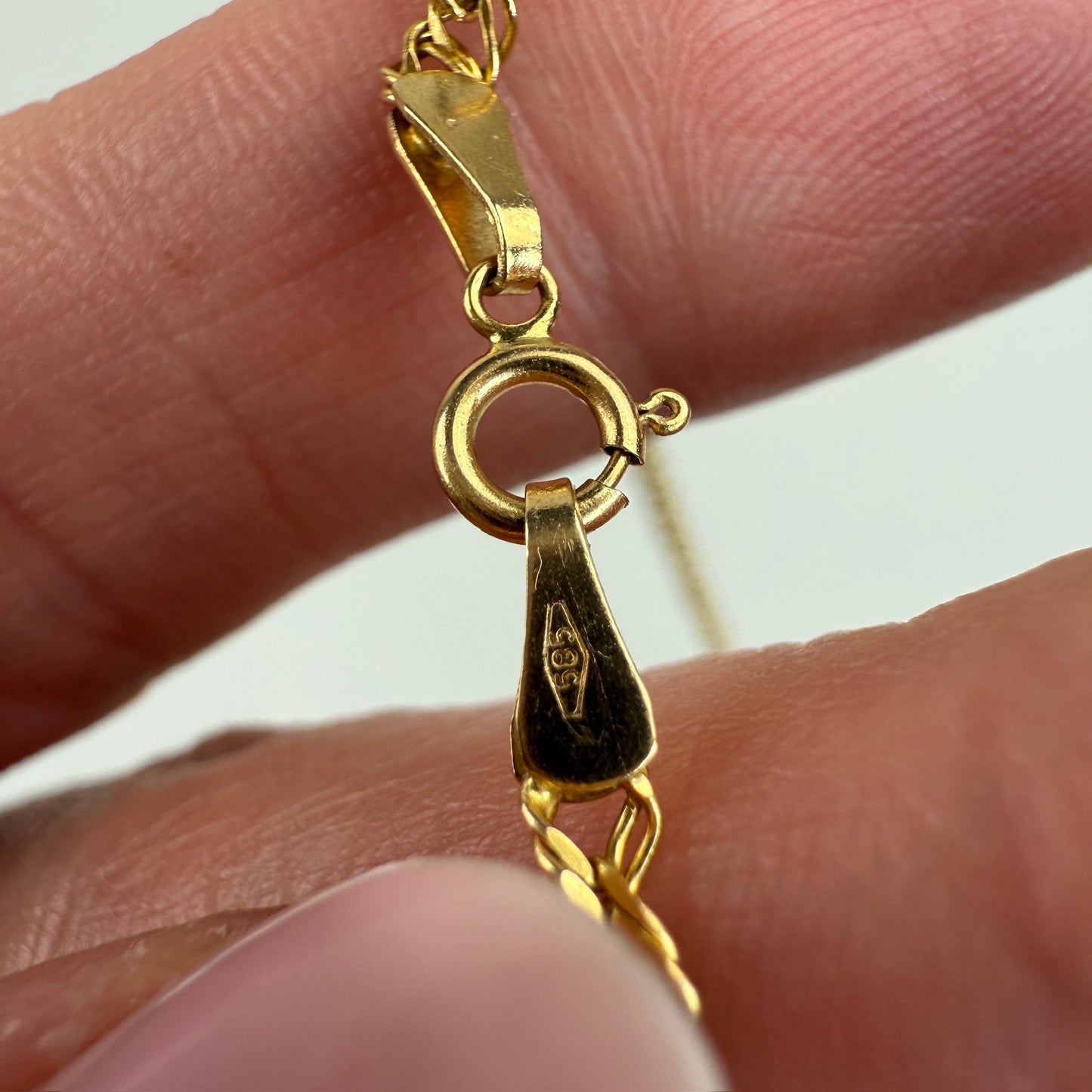 19.5" Solid 14K Yellow Gold Double Link Chain, 3.13 g