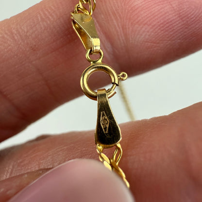 19.5" Solid 14K Yellow Gold Double Link Chain, 3.13 g