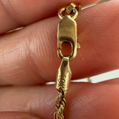 18.5" Solid 10K Yellow Gold Figarope Chain, 5.27 g