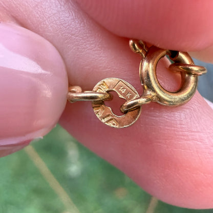 27.75" Italian Solid 14K Yellow Gold S Link Chain, 9 g