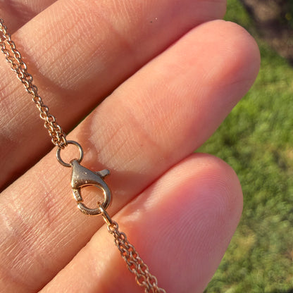 Estate 6.25-7.25" Solid 14K Rose Gold and Pave Diamond Bracelet, 2.5 g
