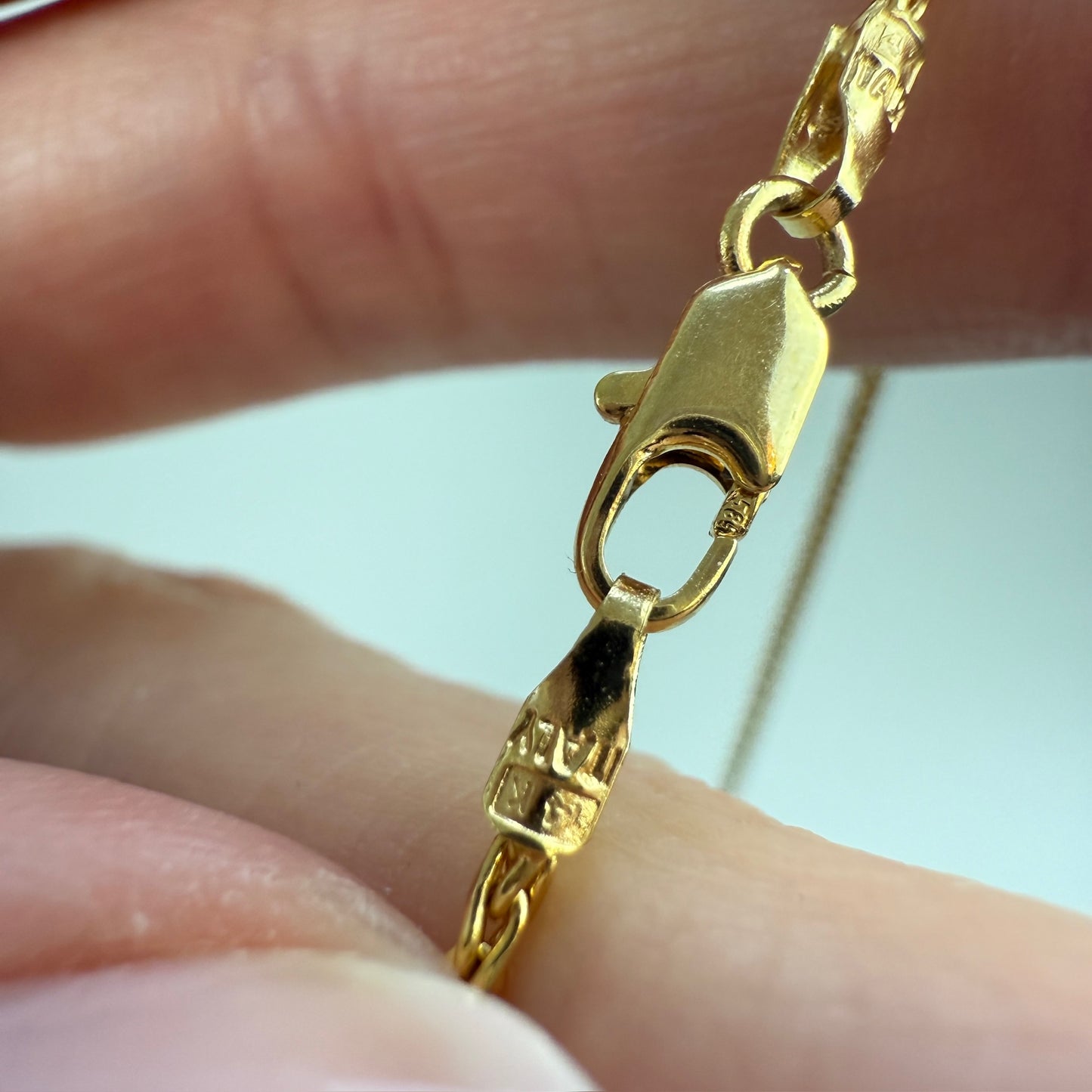 18" Italian Solid 14K Yellow Gold Wheat Chain, 4.65 g