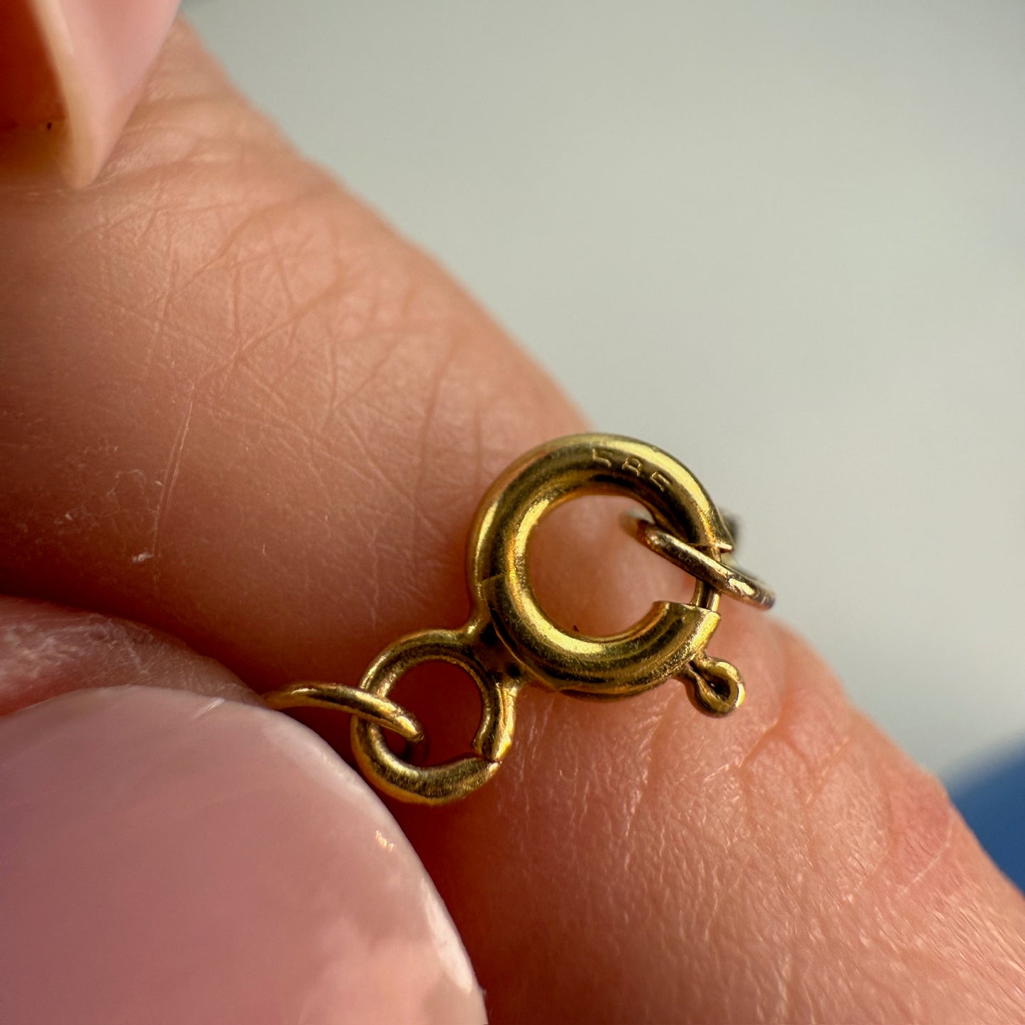 18" Solid 14K Yellow Gold Twisted Wheat Chain, 2.55