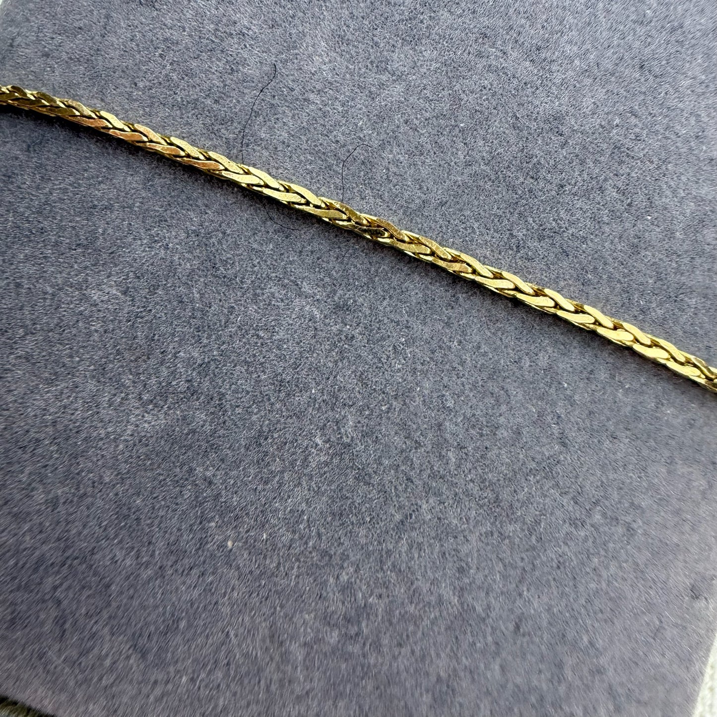 6.75" 14K Yellow Gold Italian Spiga Link Bracelet, 1.84