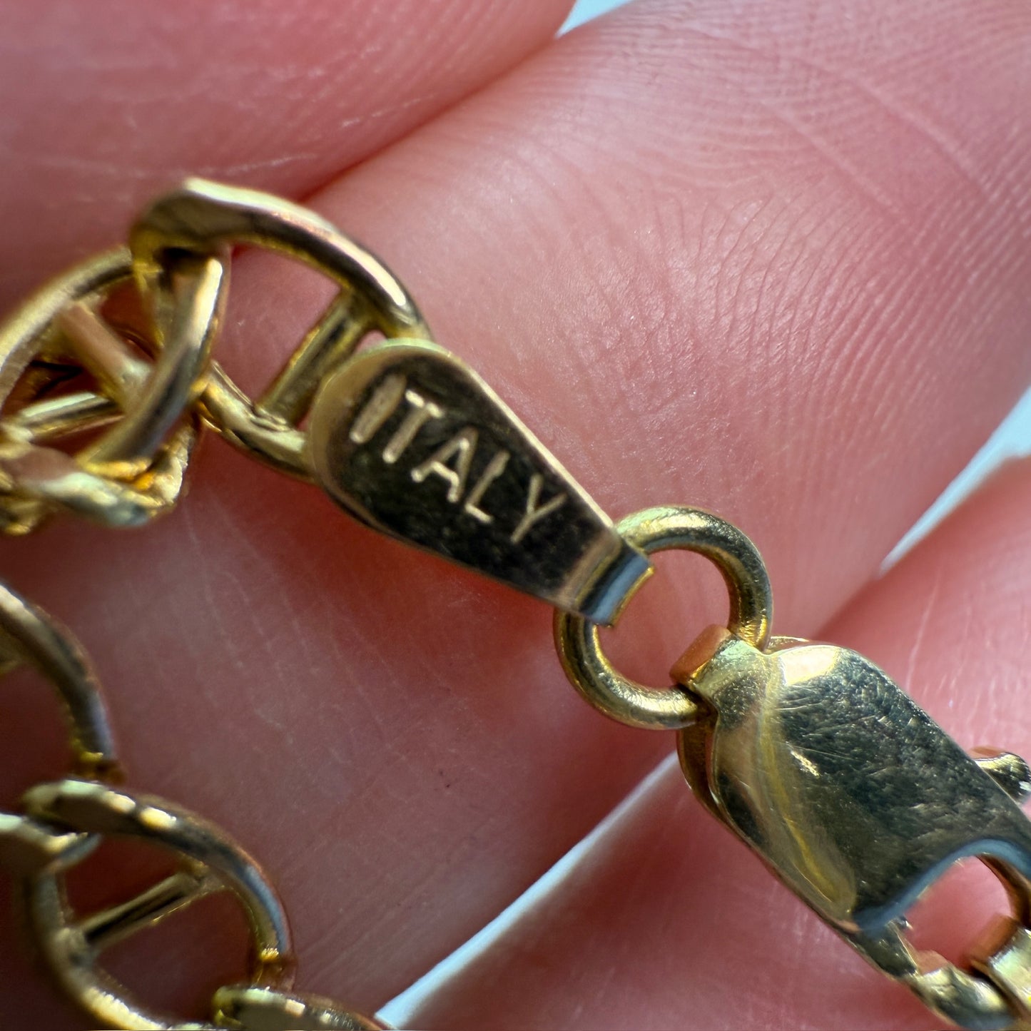 20.5" Solid 10K Yellow Gold Classic Mariner Chain, 5.24 g