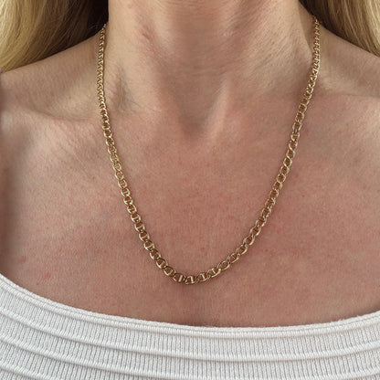 20.5" Solid 10K Yellow Gold Classic Mariner Chain, 5.24 g
