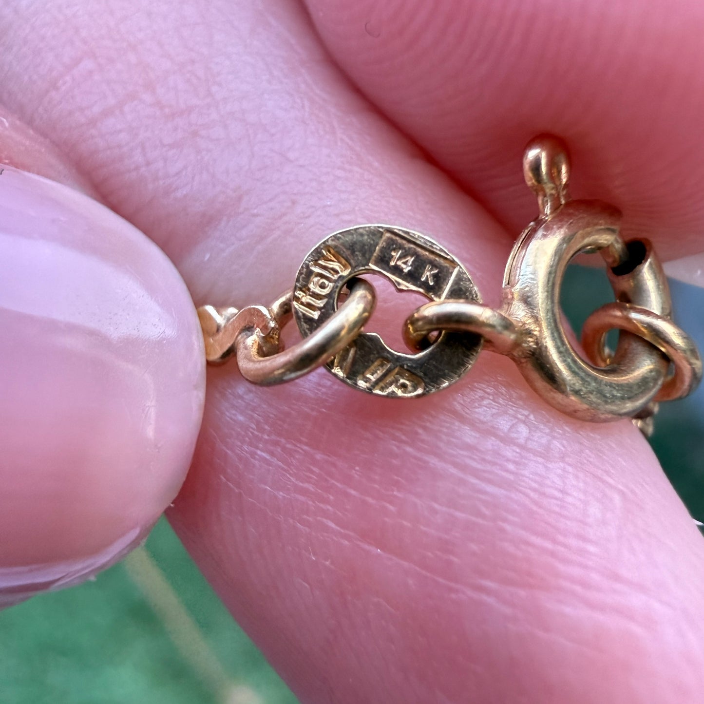27.75" Italian Solid 14K Yellow Gold S Link Chain, 9 g