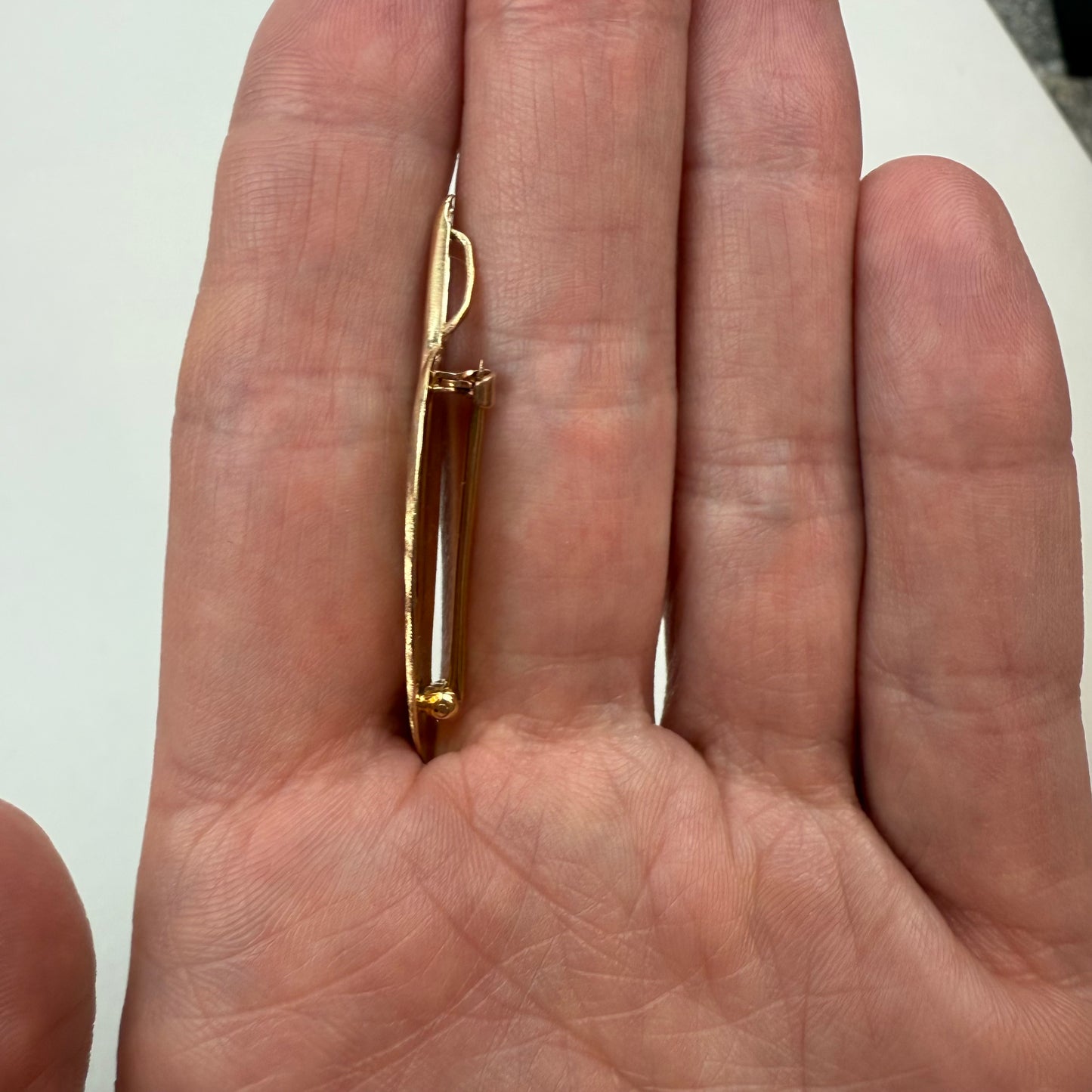 Vintage Leaf Pendant and Brooch 14K Yellow Solid Gold