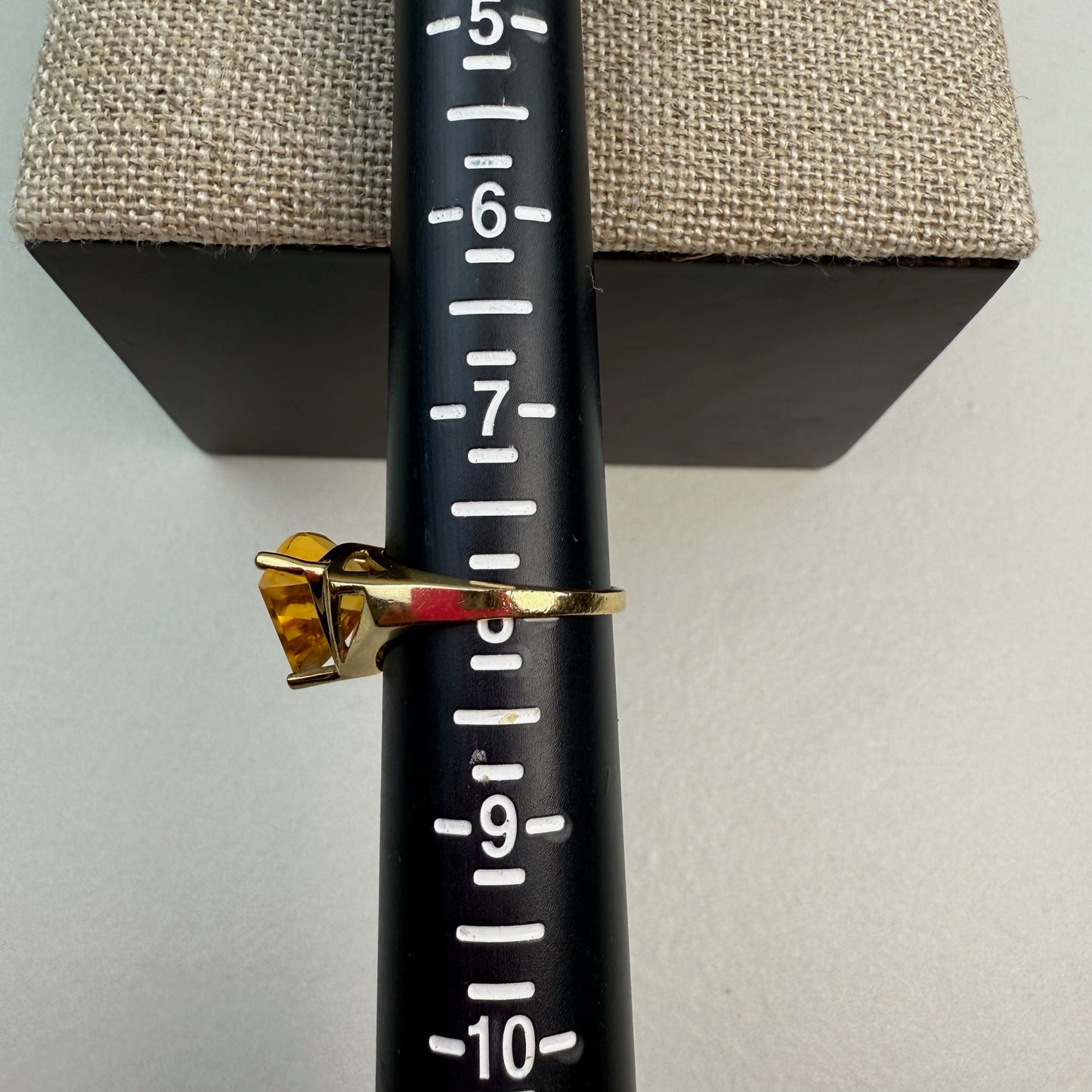 Estate Fancy Cut Citrine 14K Yellow Gold Statement Ring Size 8 - Resized to 5 (resized orders are final sale)