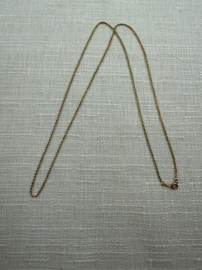 24" Michael Anthony Rope 14K Yellow Gold Chain 1.27mm 3.49g