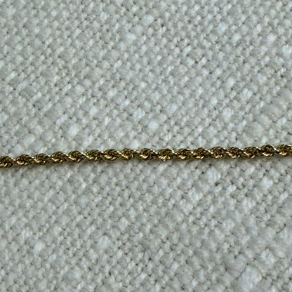 24" Michael Anthony Rope 14K Yellow Gold Chain 1.27mm 3.49g