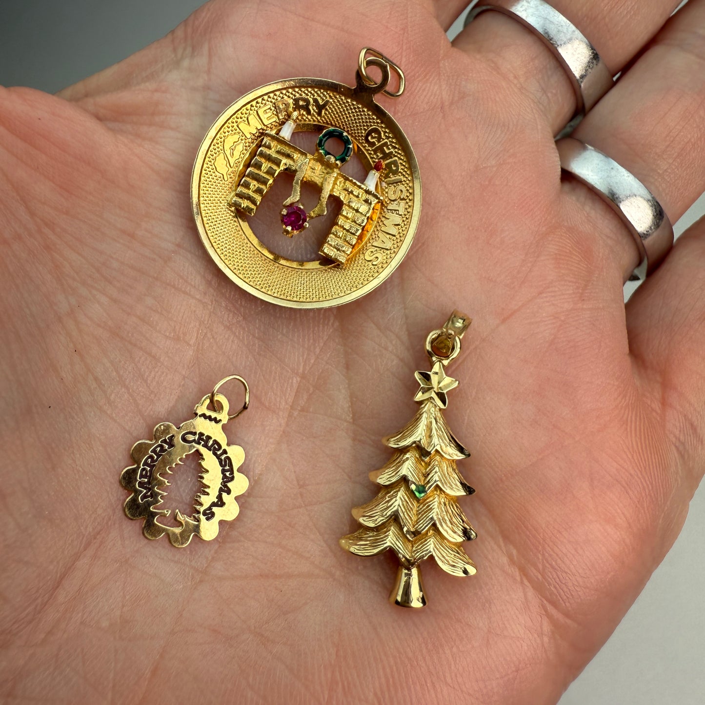 14K Vintage Christmas Charms and Pendants (Select Your Favorite)