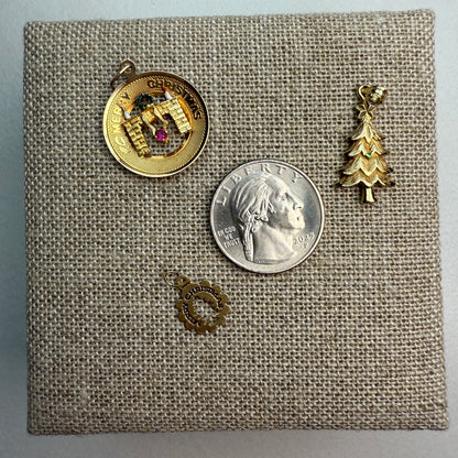 14K Vintage Christmas Charms and Pendants (Select Your Favorite)