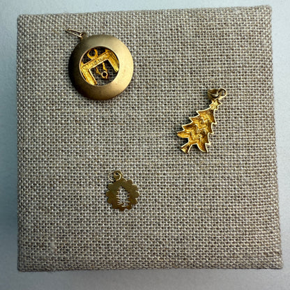 14K Vintage Christmas Charms and Pendants (Select Your Favorite)