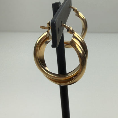 Intertwined Hoops 14K .74" 4.47g Yellow Gold