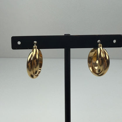 Intertwined Hoops 14K .74" 4.47g Yellow Gold