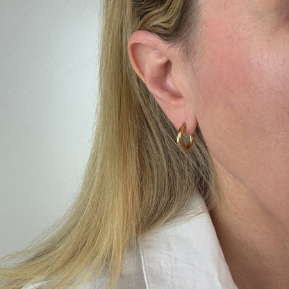 Italian Cable Design 10K .6" Diameter 2.8mm Wide 1.42g Yellow Gold