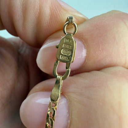 7.5" 14K Two-tone Gold Italian Unoaerre S-Link Bracelet 2.47g