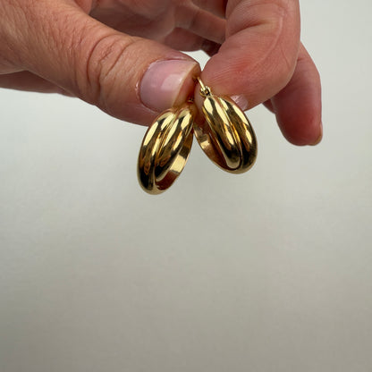 Intertwined Hoops 14K .74" 4.47g Yellow Gold