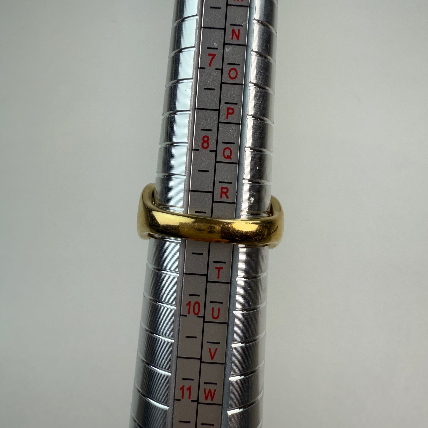 14K Bold and Classic Horse Bit with diamond accents Yellow Gold Band 10.11mm, Size 9 - CAN’T BE RESIZED