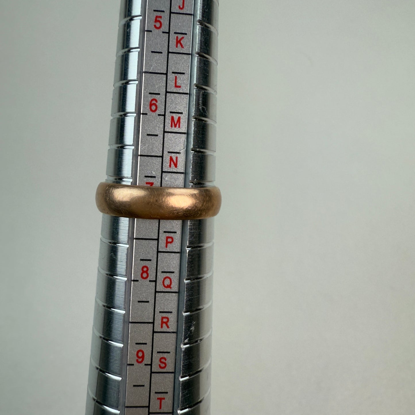 10K Vintage Comfort Fit Rose Gold Band 4.43mm, Size 7.25