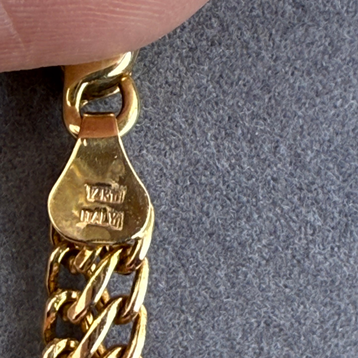 7.75" Italian Twisted Curb 14k Yellow Gold Bracelet 5.10mm, 4.71g