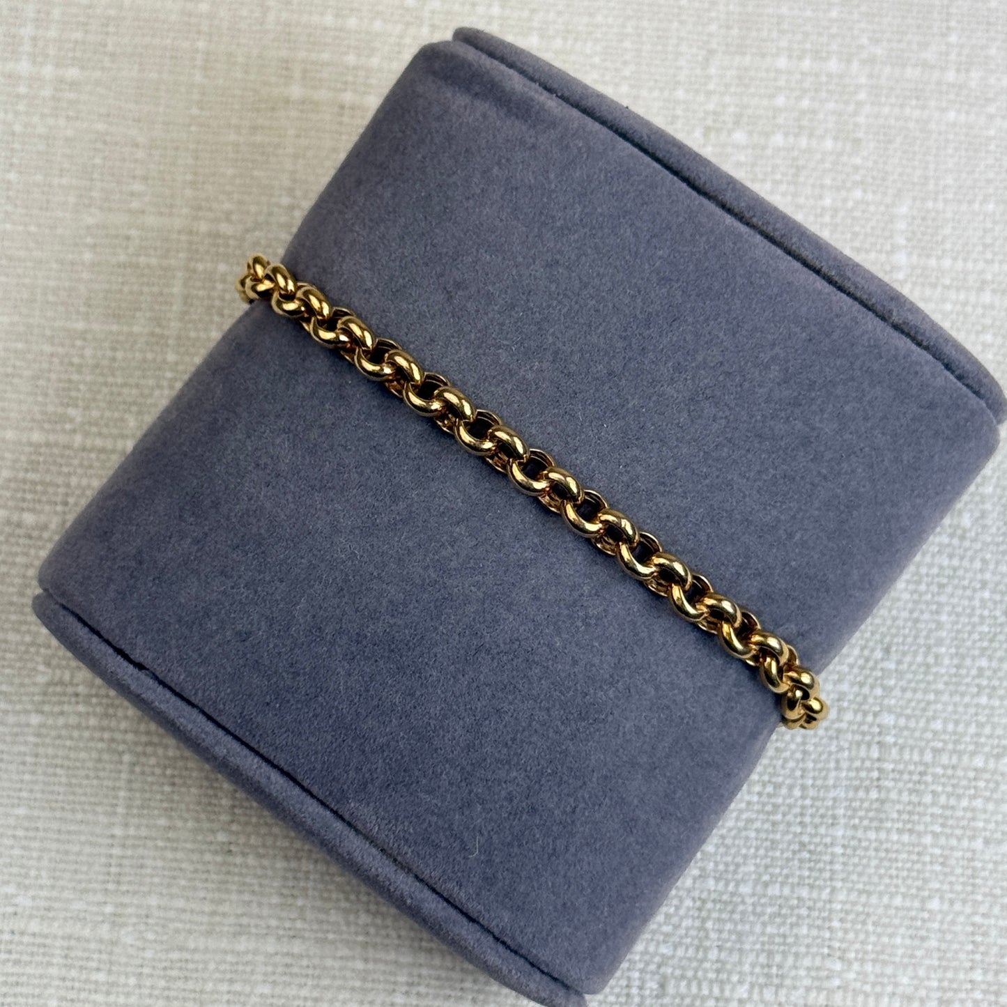 6.5" Italian Rolo Bracelet 10K Yellow Gold 4mm 4.48g