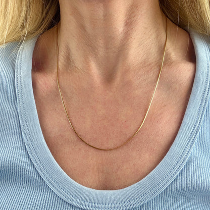 20" Italian Solid 18K Yellow Gold S-Link Chain 3.12 g