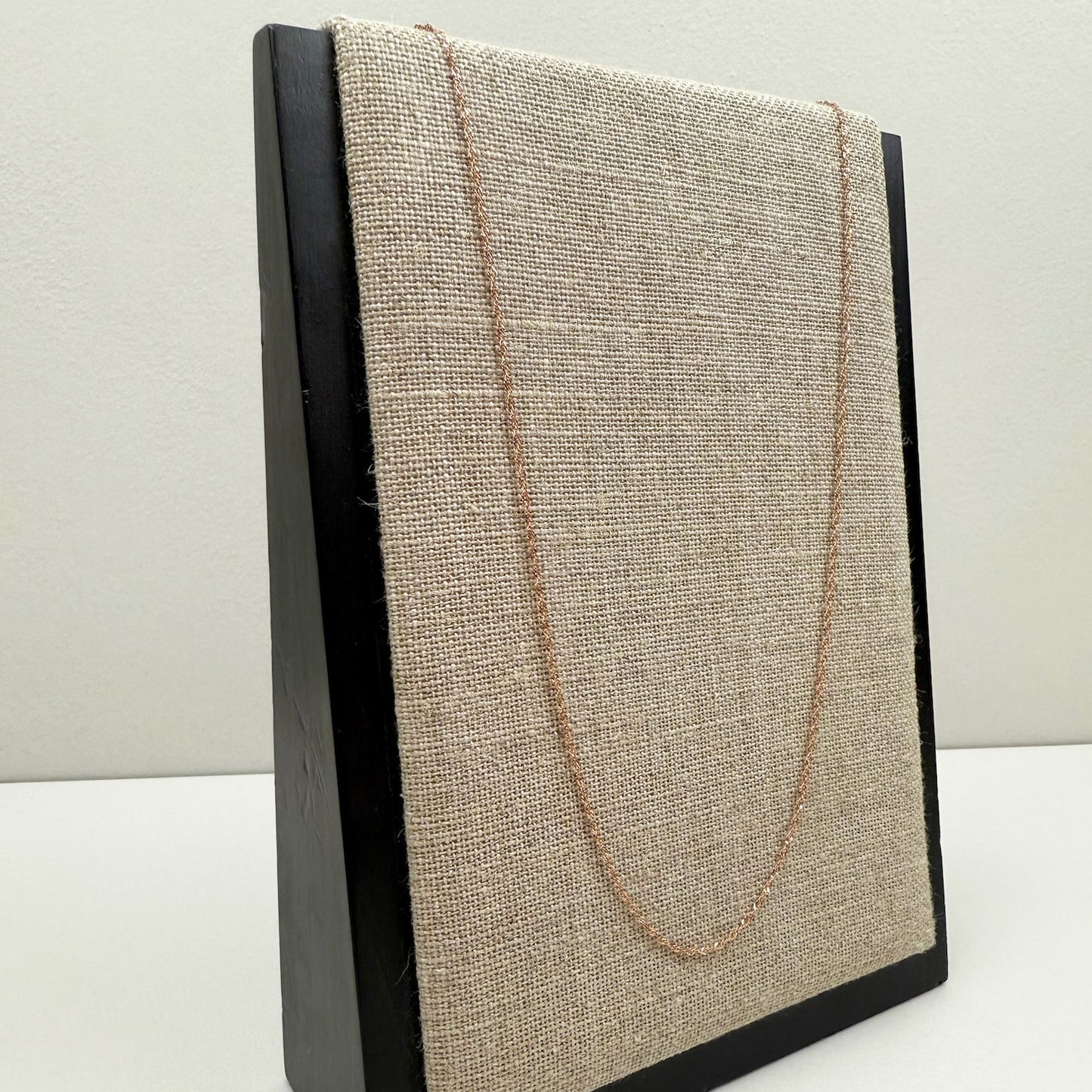 17.75" 14K Rose Gold Singapore Chain 1.65mm 1.45g