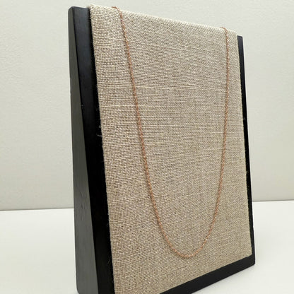 17.75" 14K Rose Gold Singapore Chain 1.65mm 1.45g