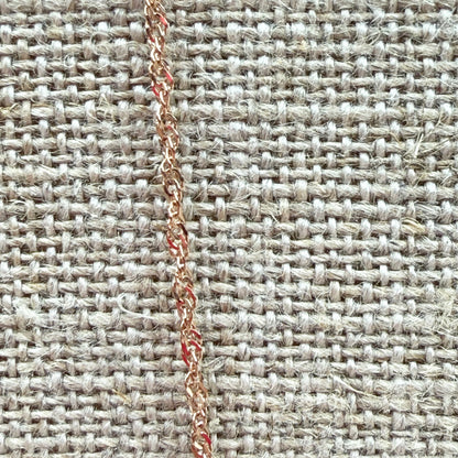 17.75" 14K Rose Gold Singapore Chain 1.65mm 1.45g