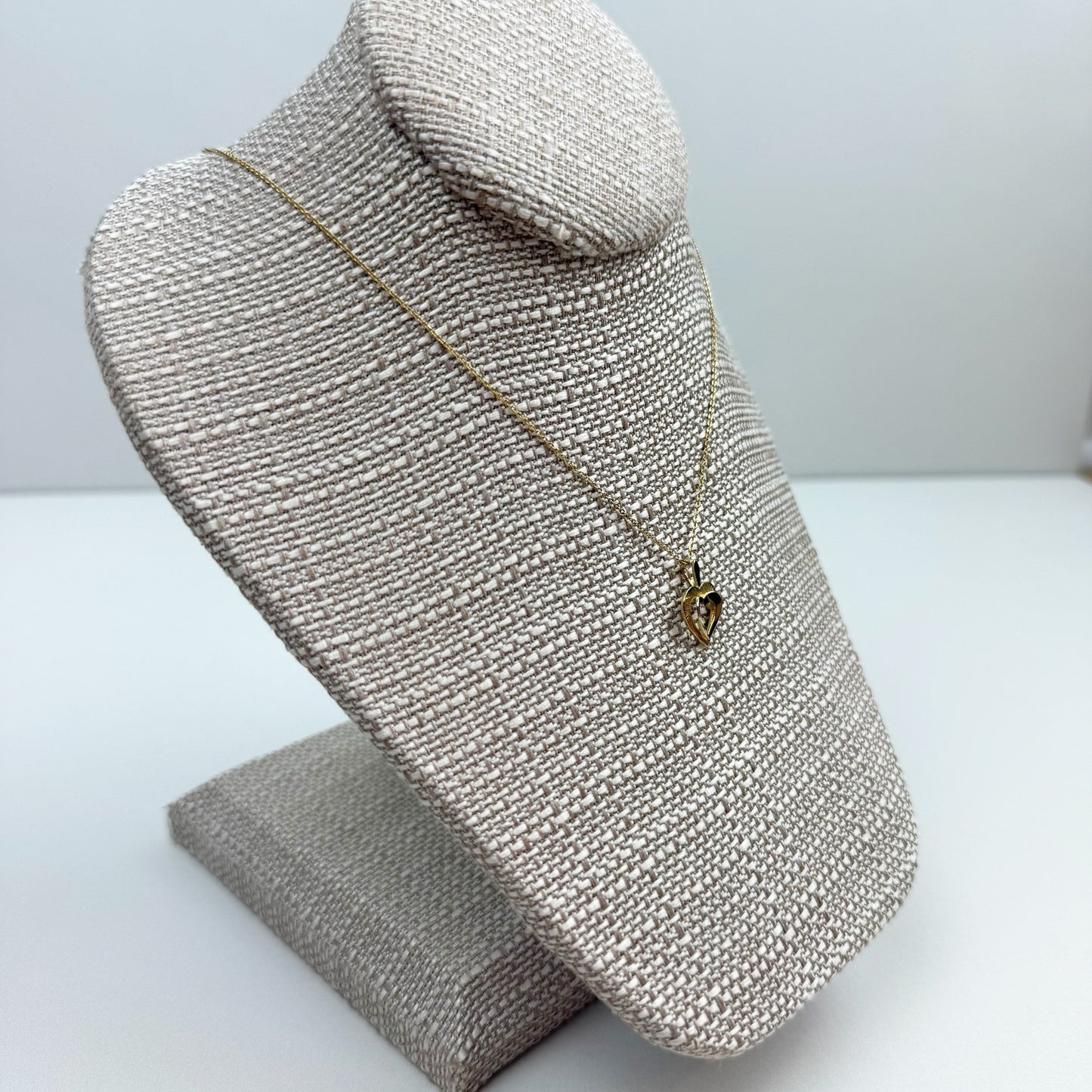 Retro Sunburst Textured Layered Heart Pendant 10K Yellow Gold