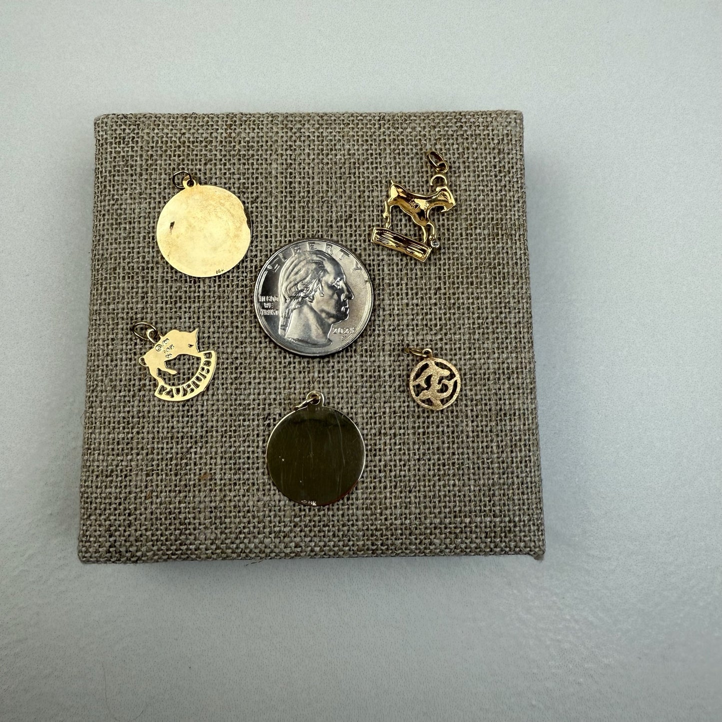 14K Vintage Zodiac Pendants/Charms (Select Your Sign)