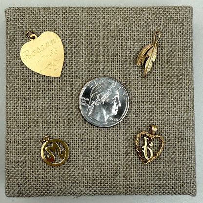 14K Gold Vintage Pendants/Charms Group A (Select Your Favorite)