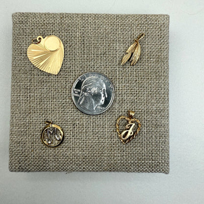 14K Gold Vintage Pendants/Charms Group A (Select Your Favorite)