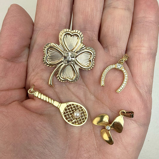 14K/10K Gold Vintage Pendants/Charms Group C (Select Your Favorite)