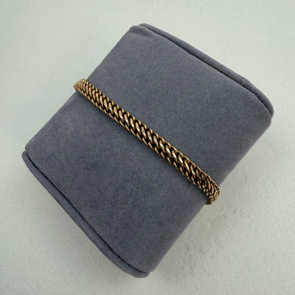 7.75" Italian Twisted Curb 14k Yellow Gold Bracelet 5.10mm, 4.71g