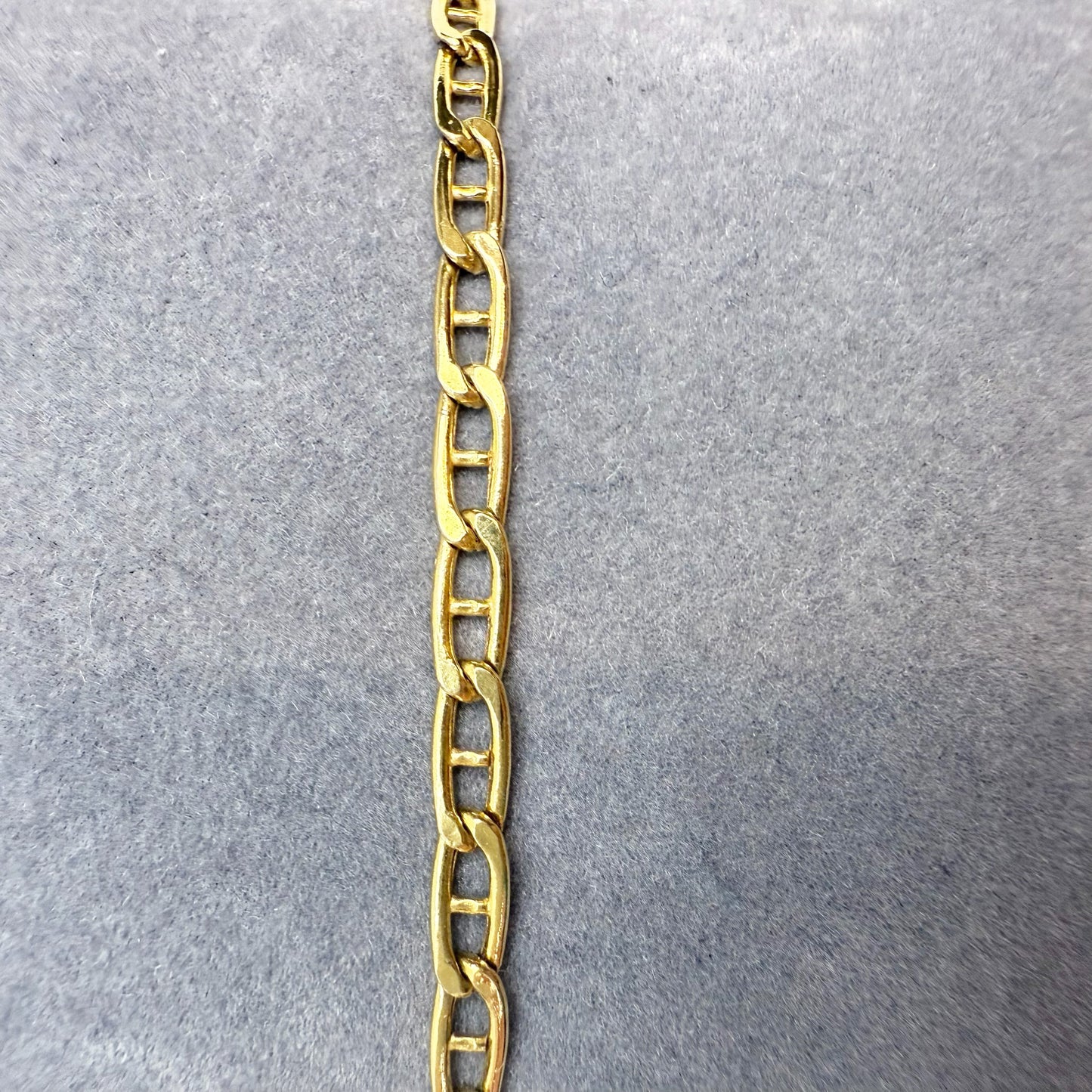 7" Italian Mariner Link 10K Yellow Gold Bracelet 2.82mm 1.51g
