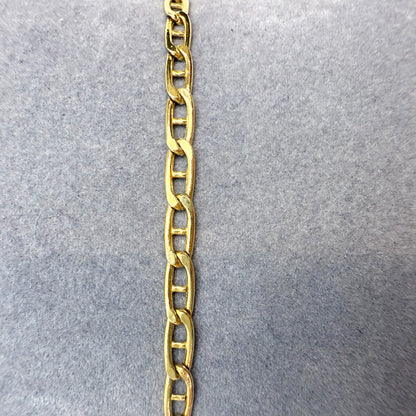 7" Italian Mariner Link 10K Yellow Gold Bracelet 2.82mm 1.51g