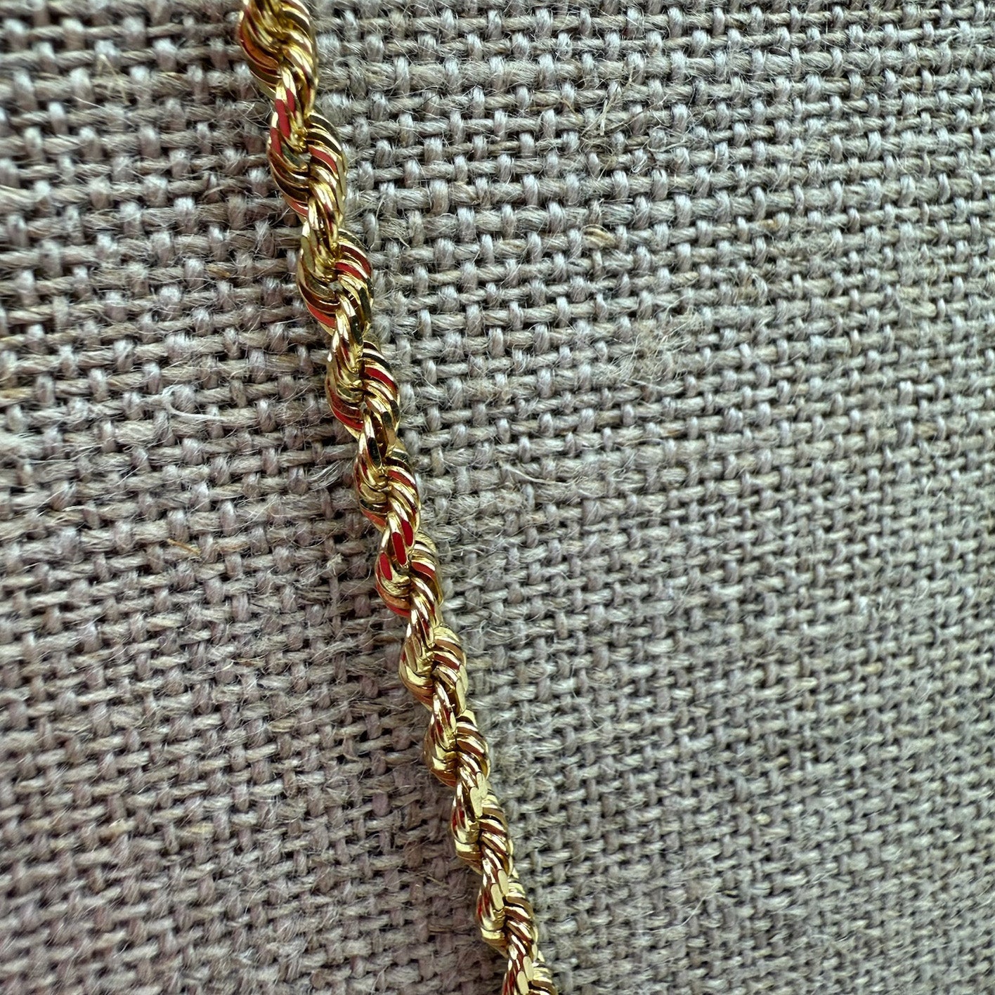 18" Michael Anthony Diamond Cut Rope 10K Yellow Gold Chain 2.75mm 10.22g