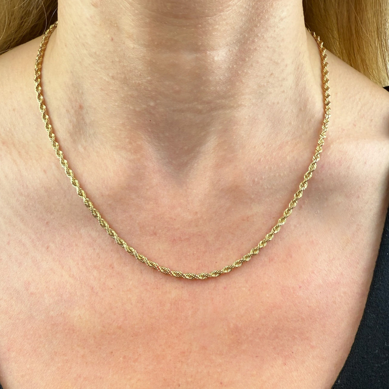 18" Michael Anthony Diamond Cut Rope 10K Yellow Gold Chain 2.75mm 10.22g