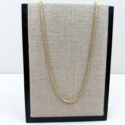 18" Michael Anthony Diamond Cut Rope 10K Yellow Gold Chain 2.75mm 10.22g