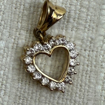 18K/14K Vintage Heart Pendants/Charms Group G (Select Your Favorite)